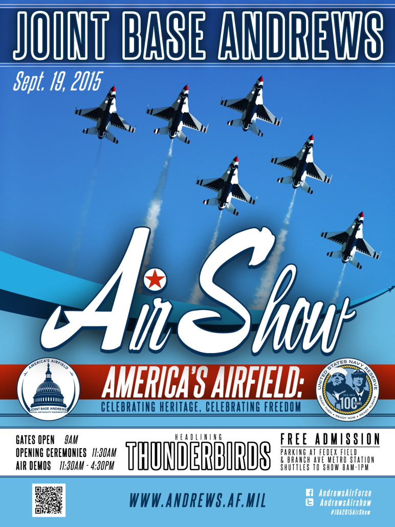 Mel Franklin Joint Base Andrews Air Show Sept. 19 9AM